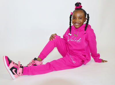 Kids V-Series Sweatsuit(Pink)