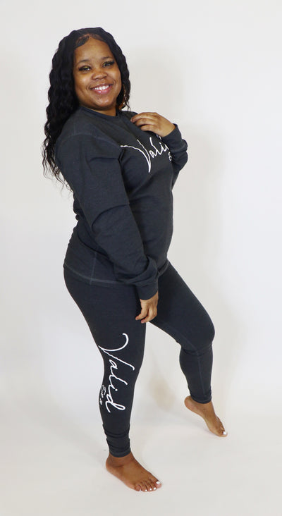 Chill on Me Legging Set Charcoal Grey